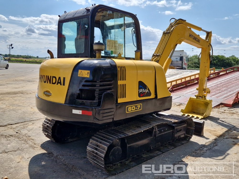 2013 Hyundai R60-7 - מיני מחפר: תמונה 5 2013 Hyundai R60-7 - מיני מחפר: תמונה 5