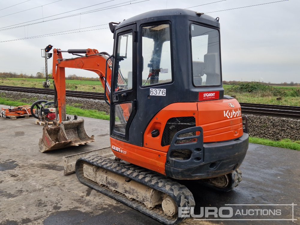 2014 Kubota KX101-3 A3 - מיני מחפר: תמונה 3 2014 Kubota KX101-3 A3 - מיני מחפר: תמונה 3
