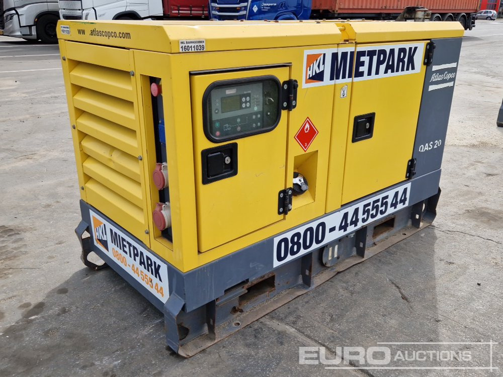 2016 Atlas Copco QAS20 - ערכת גנרטורים: תמונה 1 2016 Atlas Copco QAS20 - ערכת גנרטורים: תמונה 1