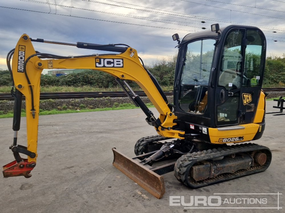 2018 JCB 8026 CTS - מיני מחפר: תמונה 1 2018 JCB 8026 CTS - מיני מחפר: תמונה 1