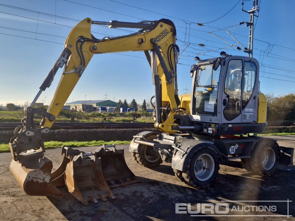 2018 Wacker Neuson EW100 - מחפר גלגלים: תמונה 1 2018 Wacker Neuson EW100 - מחפר גלגלים: תמונה 1