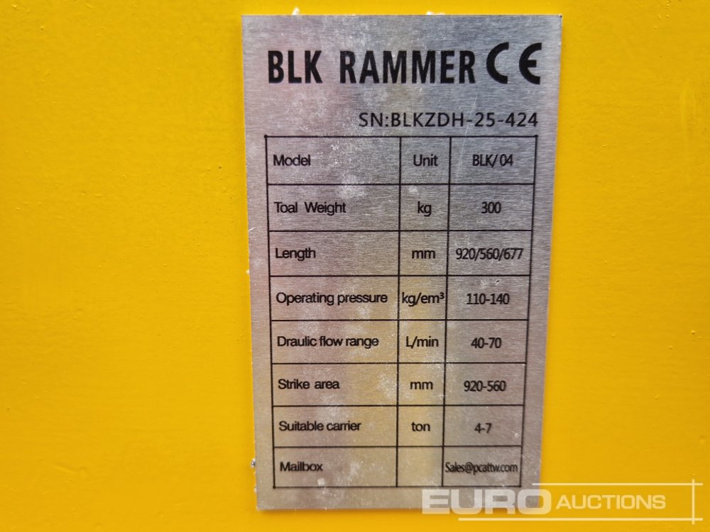 צרופה עבור מחפר Unused 2025 BLK 04: תמונה 9