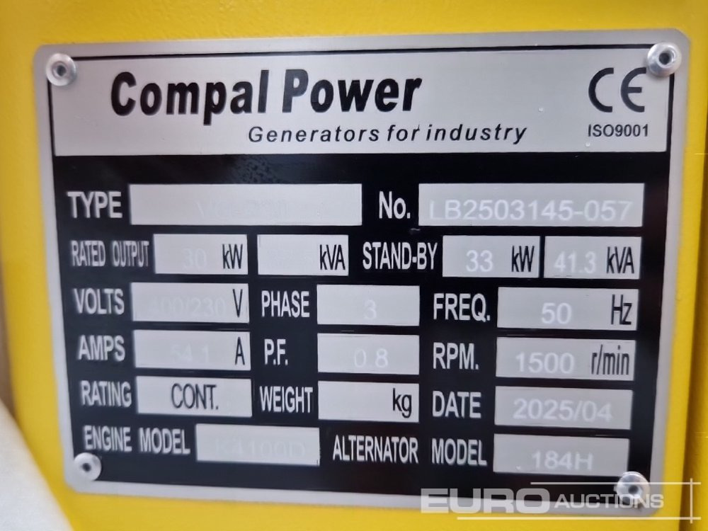 ערכת גנרטורים Unused 2025 Compal Power VG-R30: תמונה 13 ערכת גנרטורים Unused 2025 Compal Power VG-R30: תמונה 13