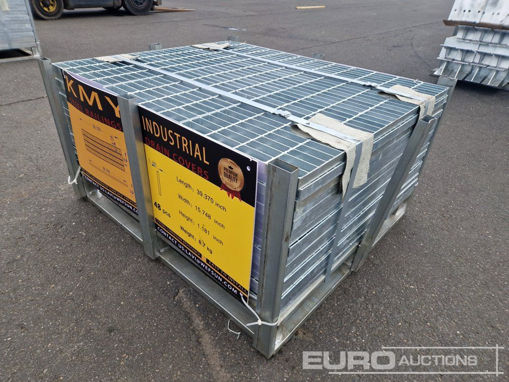 Unused 2025 KMY INDUSTRIAL Steel Grating, Unused Hot-Dip Galvanized Steel Grating, L39.370*W15.748*H1.18", Designed To Allow Water Flow While Providing Safe & Stable Ground Coverage - מכולת בנייה: תמונה 1 Unused 2025 KMY INDUSTRIAL Steel Grating, Unused Hot-Dip Galvanized Steel Grating, L39.370*W15.748*H1.18", Designed To Allow Water Flow While Providing Safe & Stable Ground Coverage - מכולת בנייה: תמונה 1