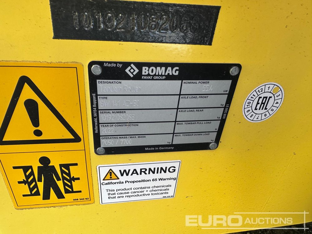 Unused Bomag BW141 AD-50 - רולר: תמונה 2 Unused Bomag BW141 AD-50 - רולר: תמונה 2