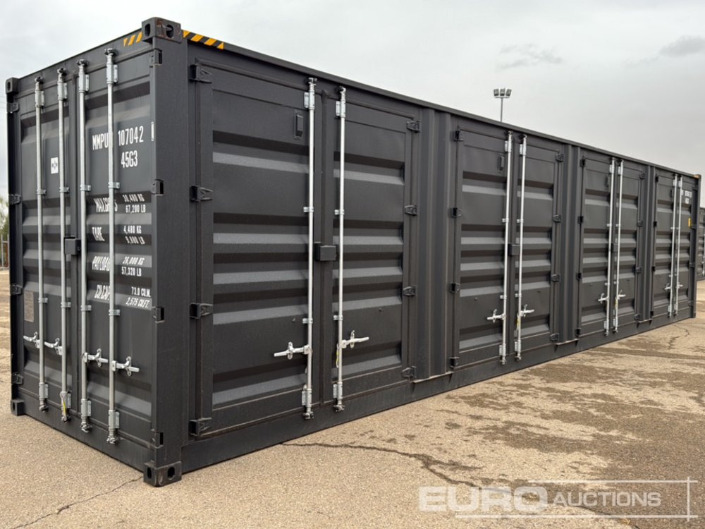 40' x 8' High Cube Container, 4 Side Doors, 1 End Door - מכולת משלוח: תמונה 1 40' x 8' High Cube Container, 4 Side Doors, 1 End Door - מכולת משלוח: תמונה 1