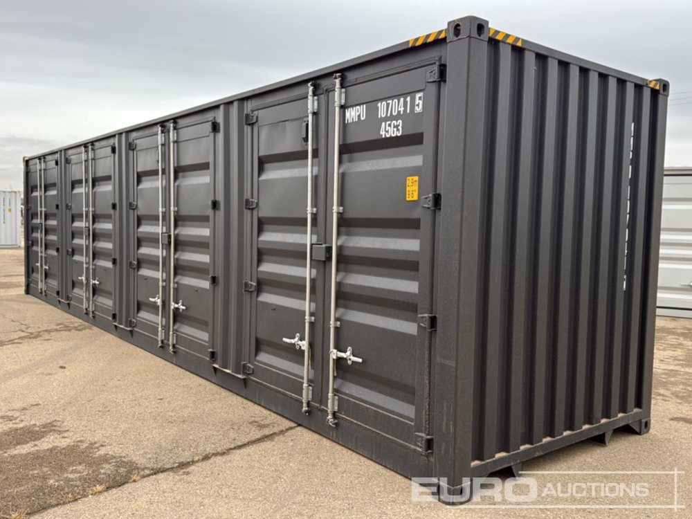 40' x 8' High Cube Container, 4 Side Doors, 1 End Door - מכולת משלוח: תמונה 3 40' x 8' High Cube Container, 4 Side Doors, 1 End Door - מכולת משלוח: תמונה 3