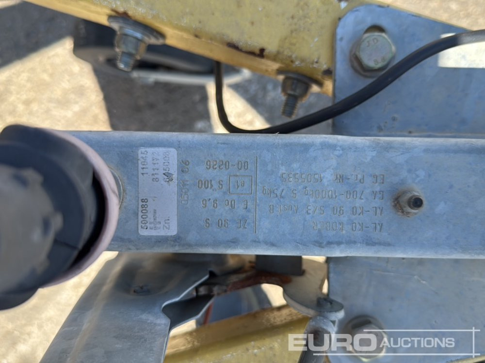 קרון נגרר למכונית Single Axle 1000Kg  Trailer Length 2.50 m / Width 1.67 m: תמונה 12