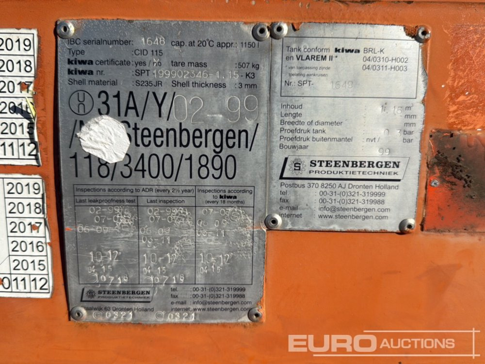 Steenbergen 1150 Litre - מכל אחסון: תמונה 5 Steenbergen 1150 Litre - מכל אחסון: תמונה 5