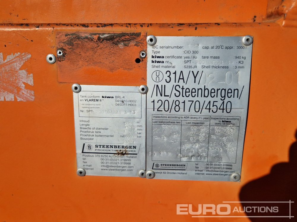 Steenbergen 3000 Litre - מכל אחסון: תמונה 5 Steenbergen 3000 Litre - מכל אחסון: תמונה 5