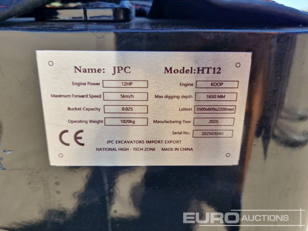 מיני מחפר Unused 2025 JPC HT 12: תמונה 49