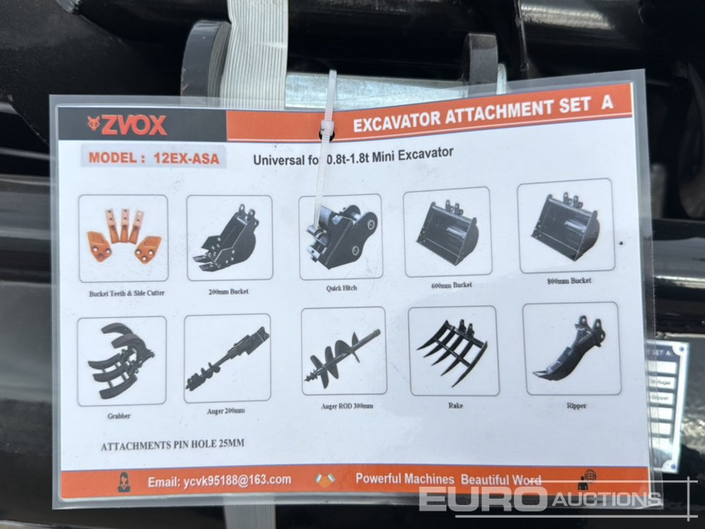 Unused 2025 Zvox 12EX-ASA - צרופה עבור מחפר: תמונה 5 Unused 2025 Zvox 12EX-ASA - צרופה עבור מחפר: תמונה 5