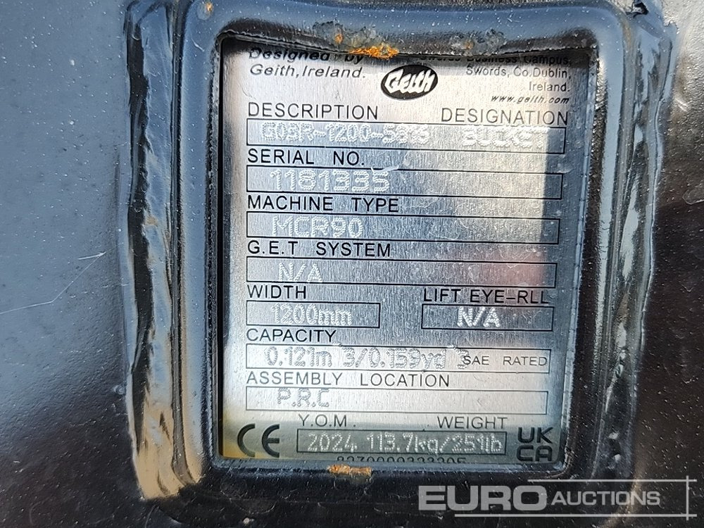 Unused Geith G03R-1200-5816 - דלי: תמונה 5 Unused Geith G03R-1200-5816 - דלי: תמונה 5