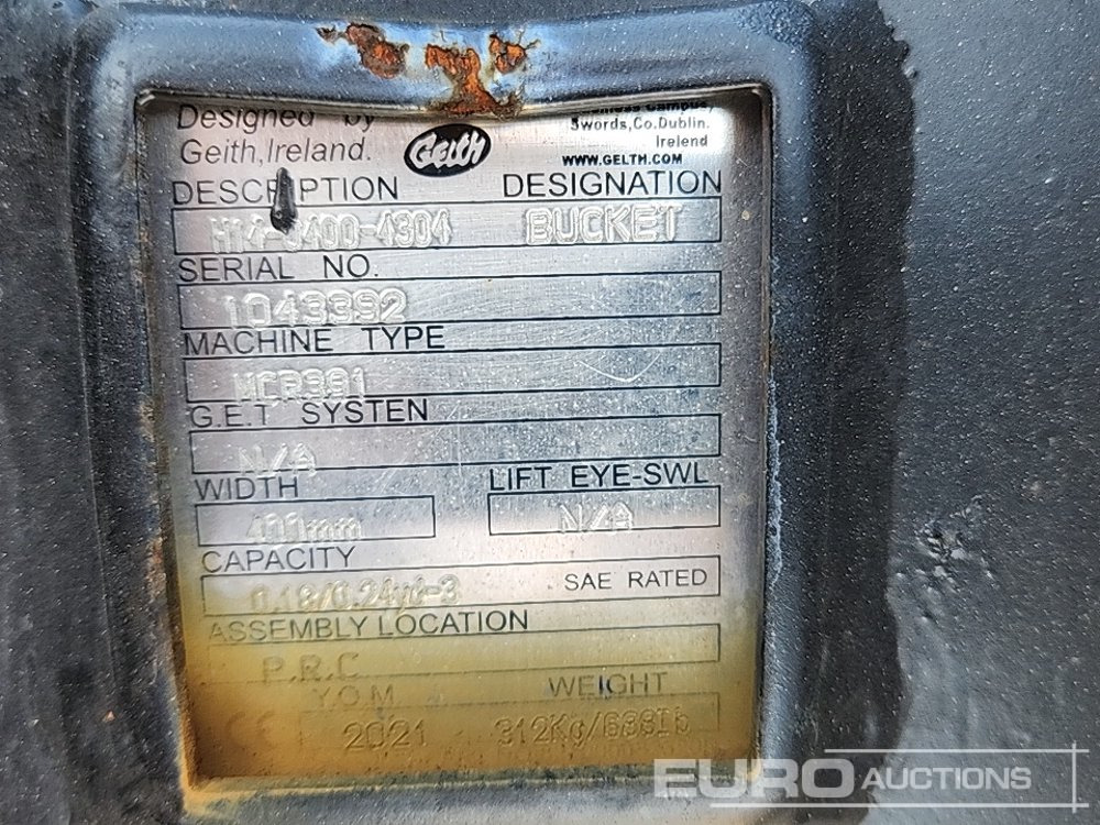 Unused Geith H14-0400-4304 - דלי: תמונה 5 Unused Geith H14-0400-4304 - דלי: תמונה 5