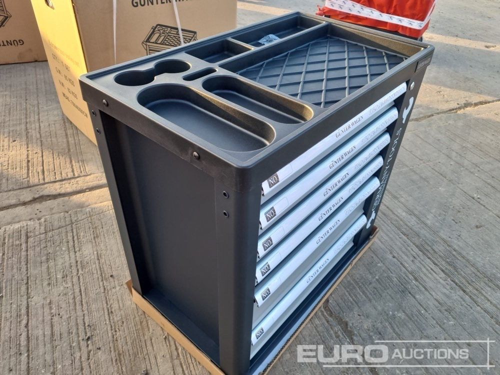 Unused Germany Tools Tools Trolley, 220Pcs, Complete with Tools, 6 Drawers / Carro Porta Herramientas Completo, 6 Cajones - ציוד לסדנאות: תמונה 5 Unused Germany Tools Tools Trolley, 220Pcs, Complete with Tools, 6 Drawers / Carro Porta Herramientas Completo, 6 Cajones - ציוד לסדנאות: תמונה 5