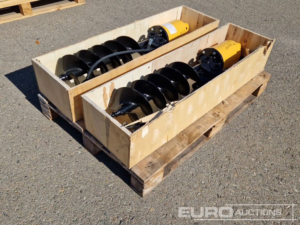 Unused KV200 Auger to suit Mini Excavator (2 of) / Ahoyador (2 of) - אוגר עבור מיני מחפר: תמונה 1 Unused KV200 Auger to suit Mini Excavator (2 of) / Ahoyador (2 of) - אוגר עבור מיני מחפר: תמונה 1