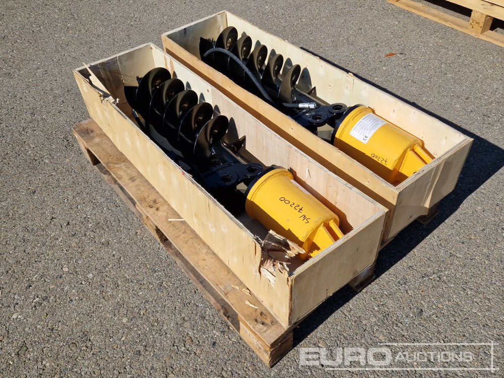 Unused KV200 Auger to suit Mini Excavator (2 of) / Ahoyador (2 of) - אוגר עבור מיני מחפר: תמונה 3 Unused KV200 Auger to suit Mini Excavator (2 of) / Ahoyador (2 of) - אוגר עבור מיני מחפר: תמונה 3