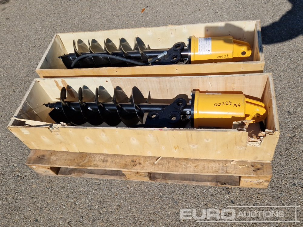 Unused KV200 Auger to suit Mini Excavator (2 of) / Ahoyador (2 of) - אוגר עבור מיני מחפר: תמונה 2 Unused KV200 Auger to suit Mini Excavator (2 of) / Ahoyador (2 of) - אוגר עבור מיני מחפר: תמונה 2