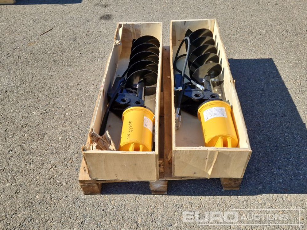 Unused KV200 Auger to suit Mini Excavator (2 of) / Ahoyador (2 of) - אוגר עבור מיני מחפר: תמונה 4 Unused KV200 Auger to suit Mini Excavator (2 of) / Ahoyador (2 of) - אוגר עבור מיני מחפר: תמונה 4