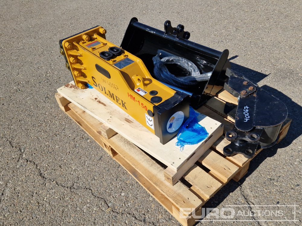 Unused Set of 30" Ditching, 8" Digging Bucket, Hydraulic Breaker to suit JPC Excavator / Conjunto Cazos de 800mm y 200mm y Martillo Solmek HM-150para Excavadora JPC - דלי: תמונה 3 Unused Set of 30" Ditching, 8" Digging Bucket, Hydraulic Breaker to suit JPC Excavator / Conjunto Cazos de 800mm y 200mm y Martillo Solmek HM-150para Excavadora JPC - דלי: תמונה 3