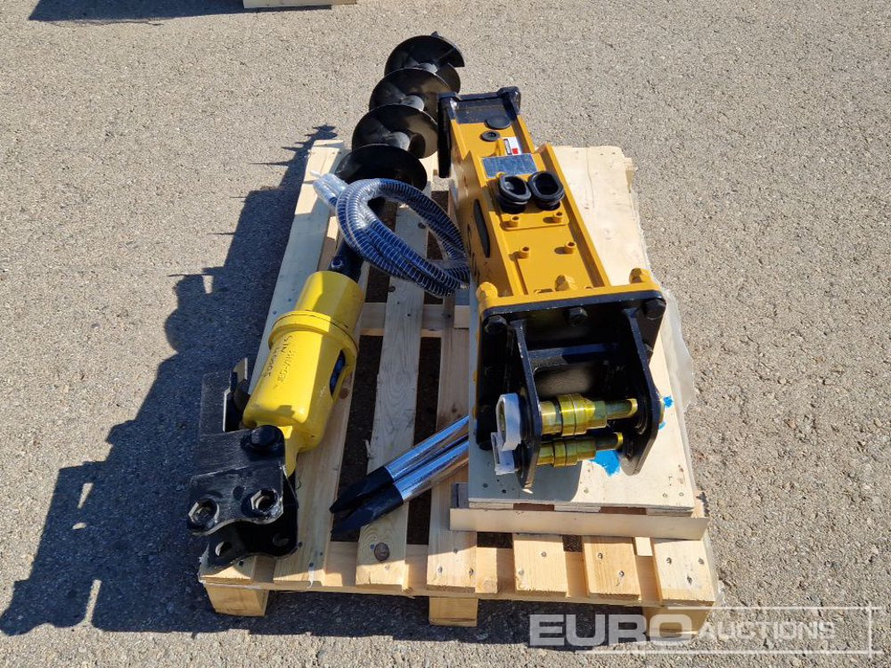 Unused Set of Hydraulic Breaker Solmek HM 150, Auger to suit 1.5 - 4.5 Ton Excavator to suit JPC Excavator / Conjunto Martillo Solmek HM-150 y Ahollador para Excavarota de 1,5 - 4,5 Ton para Excavador - דלי: תמונה 4 Unused Set of Hydraulic Breaker Solmek HM 150, Auger to suit 1.5 - 4.5 Ton Excavator to suit JPC Excavator / Conjunto Martillo Solmek HM-150 y Ahollador para Excavarota de 1,5 - 4,5 Ton para Excavador - דלי: תמונה 4
