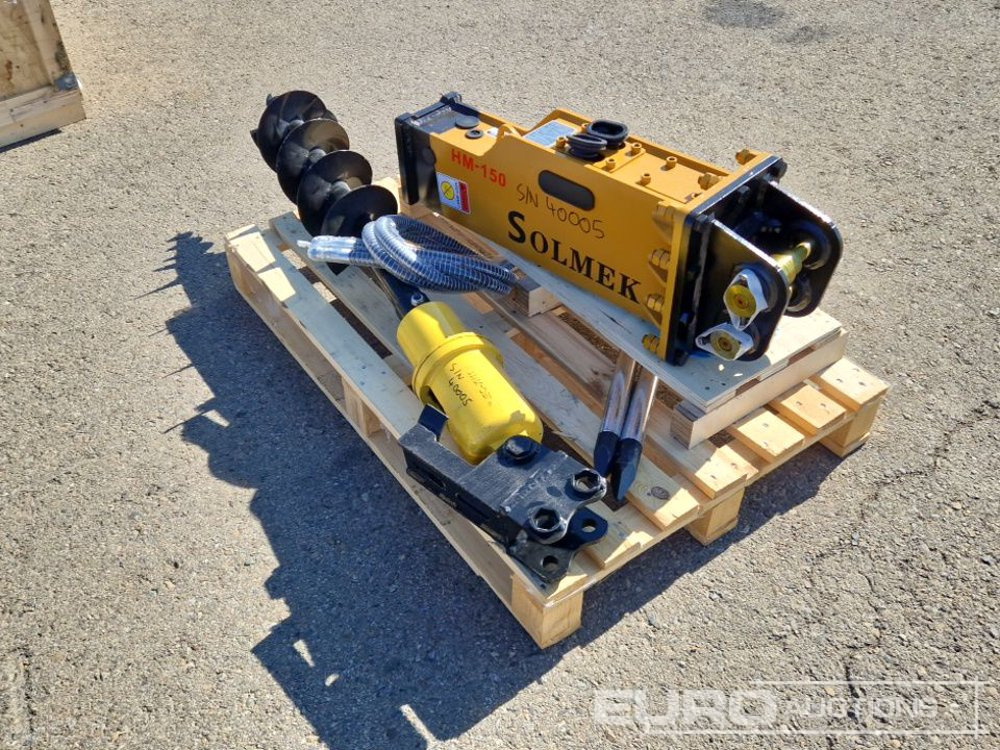 Unused Set of Hydraulic Breaker Solmek HM 150, Auger to suit 1.5 - 4.5 Ton Excavator to suit JPC Excavator / Conjunto Martillo Solmek HM-150 y Ahollador para Excavarota de 1,5 - 4,5 Ton para Excavador - דלי: תמונה 3 Unused Set of Hydraulic Breaker Solmek HM 150, Auger to suit 1.5 - 4.5 Ton Excavator to suit JPC Excavator / Conjunto Martillo Solmek HM-150 y Ahollador para Excavarota de 1,5 - 4,5 Ton para Excavador - דלי: תמונה 3