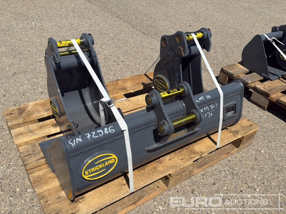 Unused Strickland 30" Ditching, 9", 6" Digging Bucket 30mm Pin to suit Mini Excavator - דלי: תמונה 1 Unused Strickland 30" Ditching, 9", 6" Digging Bucket 30mm Pin to suit Mini Excavator - דלי: תמונה 1