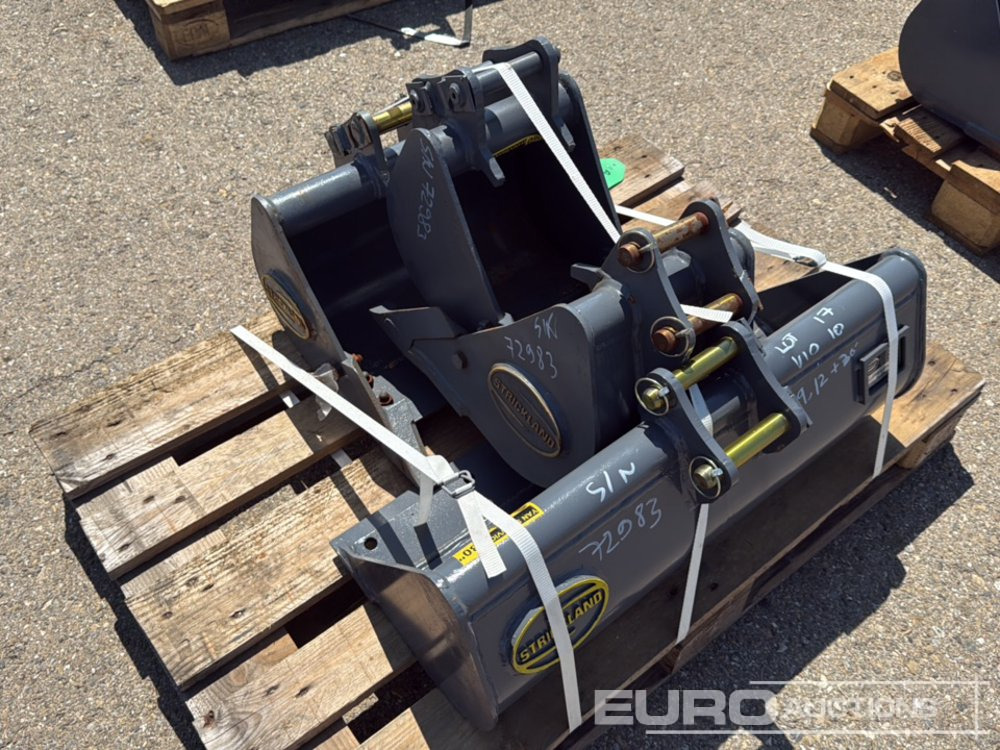Unused Strickland 36" Ditching, 18", 12", 9" Digging Bucket 25mm Pin to suit Mini Excavator - דלי: תמונה 2 Unused Strickland 36" Ditching, 18", 12", 9" Digging Bucket 25mm Pin to suit Mini Excavator - דלי: תמונה 2