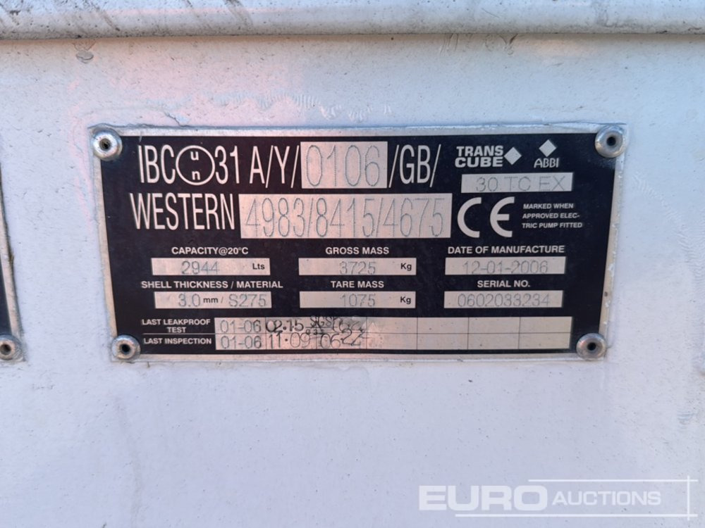 Western 3000 Litre - מכל אחסון: תמונה 5 Western 3000 Litre - מכל אחסון: תמונה 5