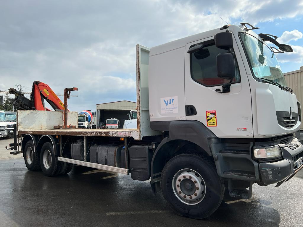 Camion grue Renault 410 AL-454-TS - משאית צד נופל/ שטוחה, משאית מנוף: תמונה 4 Camion grue Renault 410 AL-454-TS - משאית צד נופל/ שטוחה, משאית מנוף: תמונה 4
