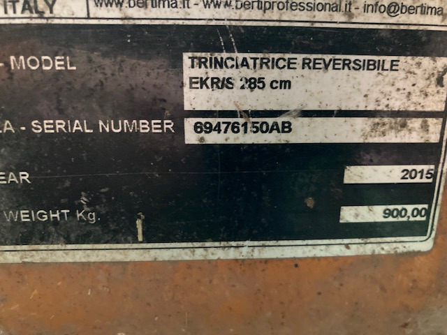 Berti Mulcher 280 - מכסחת תבואה: תמונה 2 Berti Mulcher 280 - מכסחת תבואה: תמונה 2