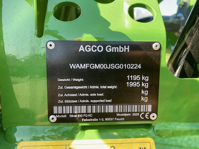 Fendt Slicer 310 FQ KC - מכסחה: תמונה 2 Fendt Slicer 310 FQ KC - מכסחה: תמונה 2