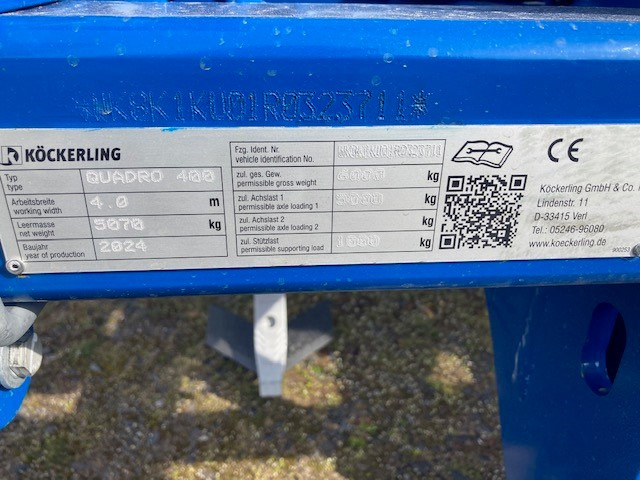 Köckerling Quadro 400 - קלטרת: תמונה 2 Köckerling Quadro 400 - קלטרת: תמונה 2
