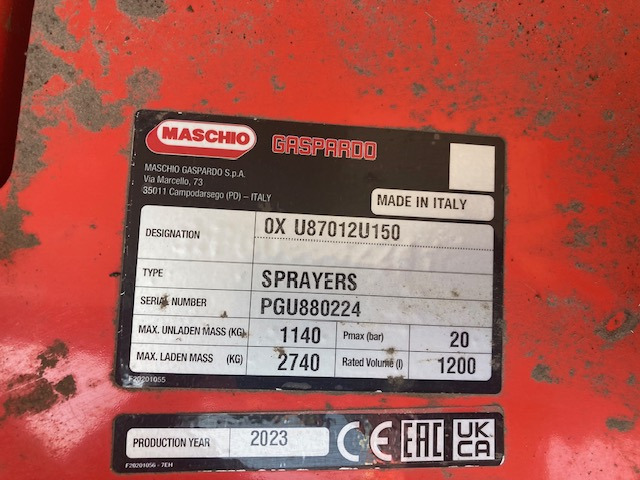 Maschio TEMPO 1201 Bravo - מרסס מותקן על טרקטור: תמונה 2 Maschio TEMPO 1201 Bravo - מרסס מותקן על טרקטור: תמונה 2