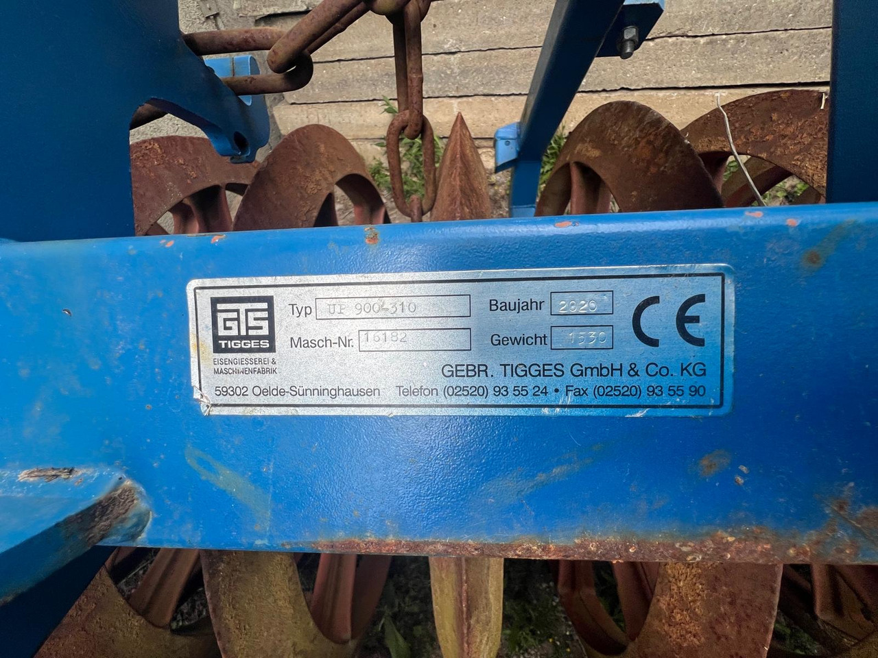 Tigges UP 900 - 310 - רולר חקלאי: תמונה 2 Tigges UP 900 - 310 - רולר חקלאי: תמונה 2