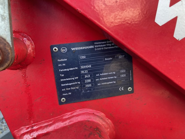 Weidemann 1260 Hoflader - מעמיס גלגלים: תמונה 2 Weidemann 1260 Hoflader - מעמיס גלגלים: תמונה 2