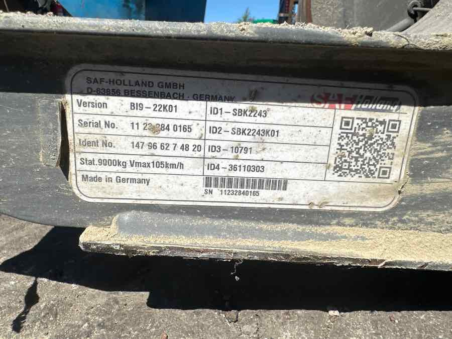 EKERI TRAILER AXLE SAF BI9-22K01 - סרן וחלקים עבור קרון נגרר: תמונה 4 EKERI TRAILER AXLE SAF BI9-22K01 - סרן וחלקים עבור קרון נגרר: תמונה 4