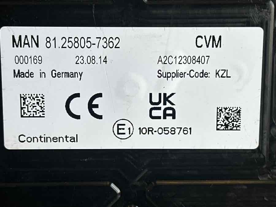 MAN ECU CVM 81.25805-7362 - מערכת חשמל עבור משאית: תמונה 3 MAN ECU CVM 81.25805-7362 - מערכת חשמל עבור משאית: תמונה 3