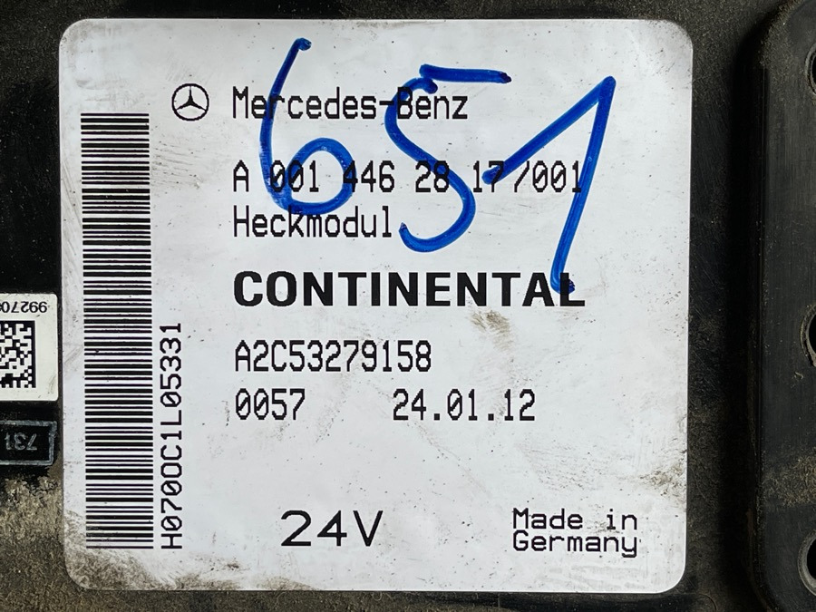 MERCEDES ECU A0014462817 - מערכת חשמל עבור משאית: תמונה 1 MERCEDES ECU A0014462817 - מערכת חשמל עבור משאית: תמונה 1