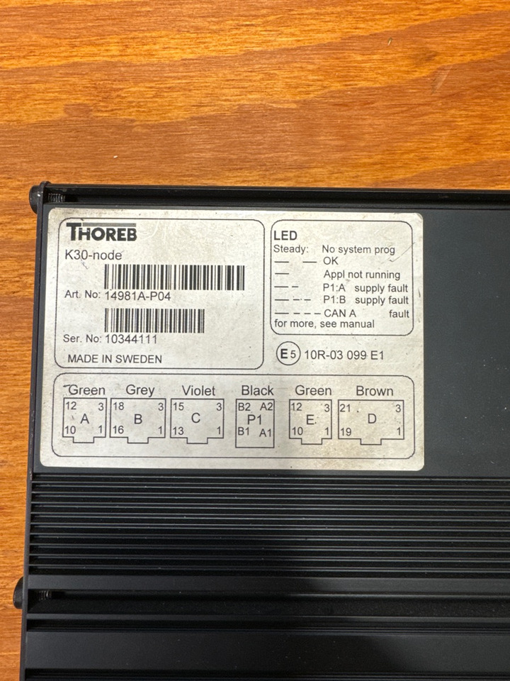 THOREB K30 NODE 14981A P04 - מערכת חשמל עבור משאית: תמונה 2 THOREB K30 NODE 14981A P04 - מערכת חשמל עבור משאית: תמונה 2