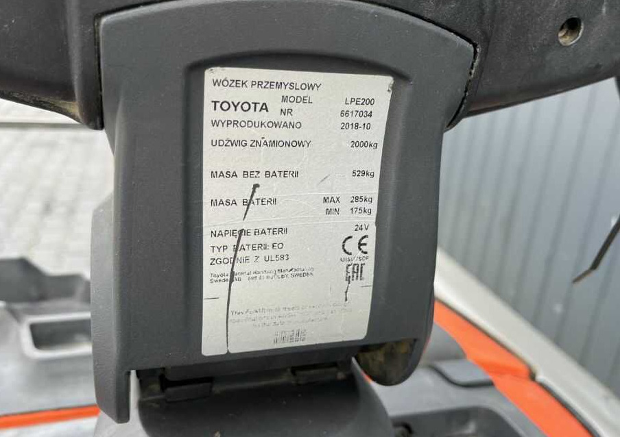 BT LPE200 - משאית משטחים: תמונה 4 BT LPE200 - משאית משטחים: תמונה 4
