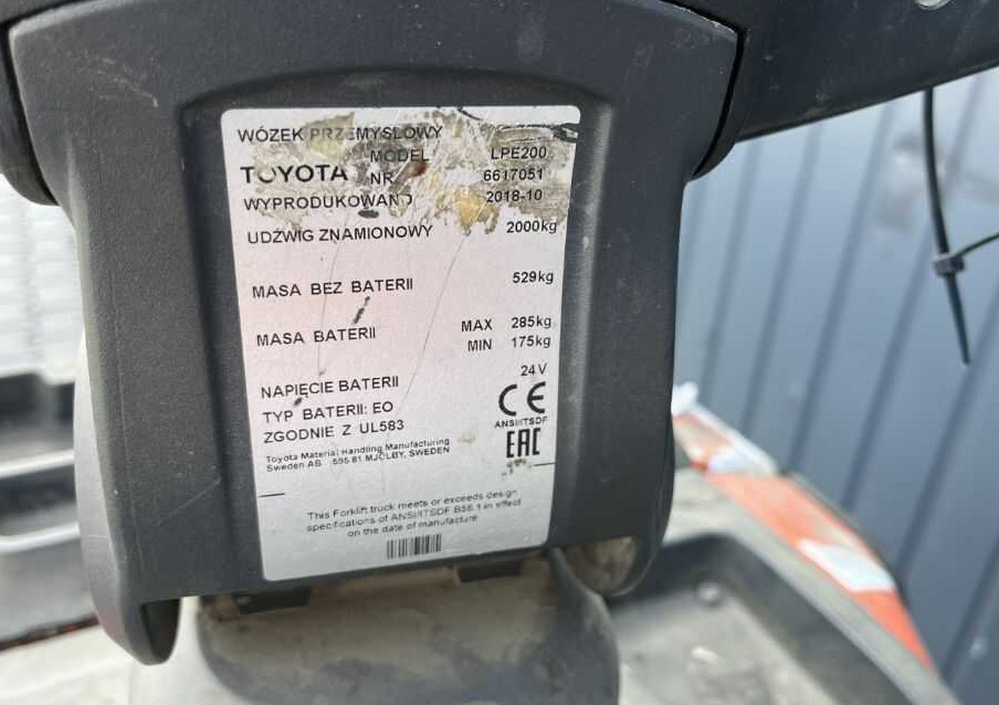 BT LPE200 - משאית משטחים: תמונה 4 BT LPE200 - משאית משטחים: תמונה 4