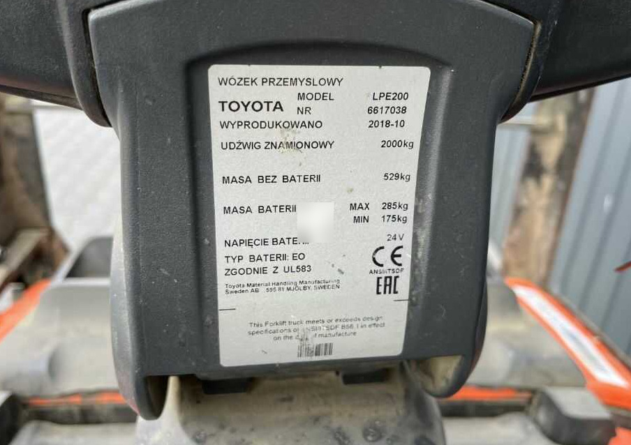 BT LPE200 - משאית משטחים: תמונה 4 BT LPE200 - משאית משטחים: תמונה 4