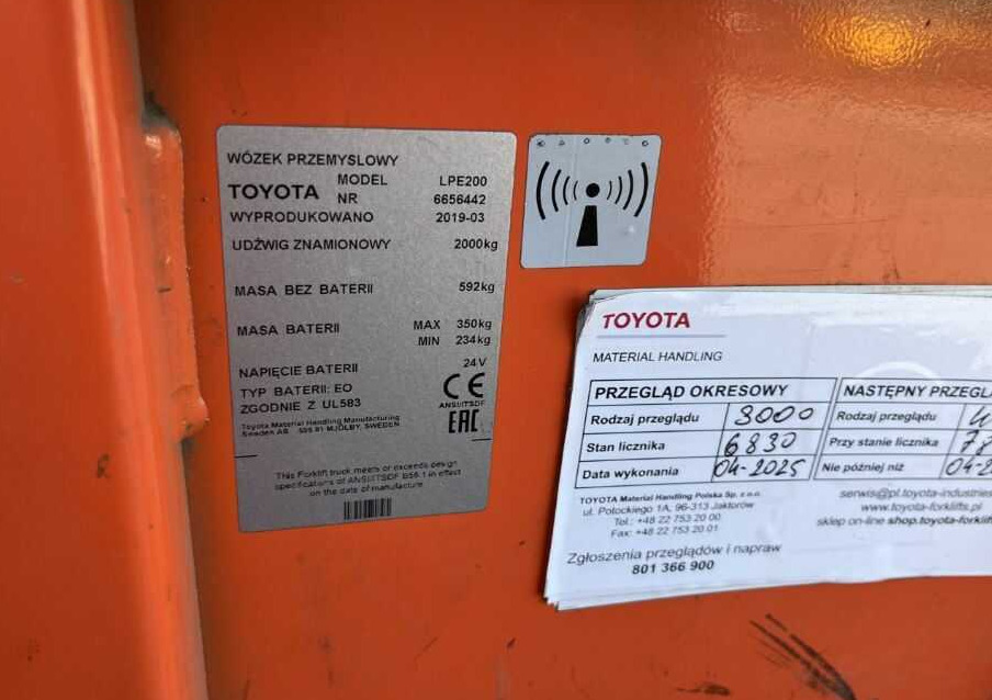 BT LPE200 - משאית משטחים: תמונה 4 BT LPE200 - משאית משטחים: תמונה 4
