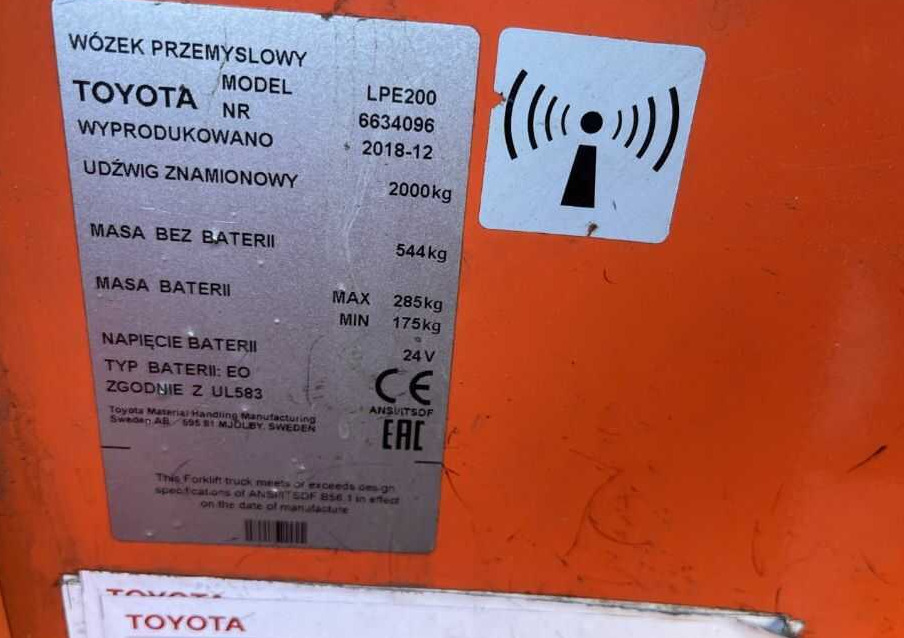 BT LPE200 - משאית משטחים: תמונה 4 BT LPE200 - משאית משטחים: תמונה 4