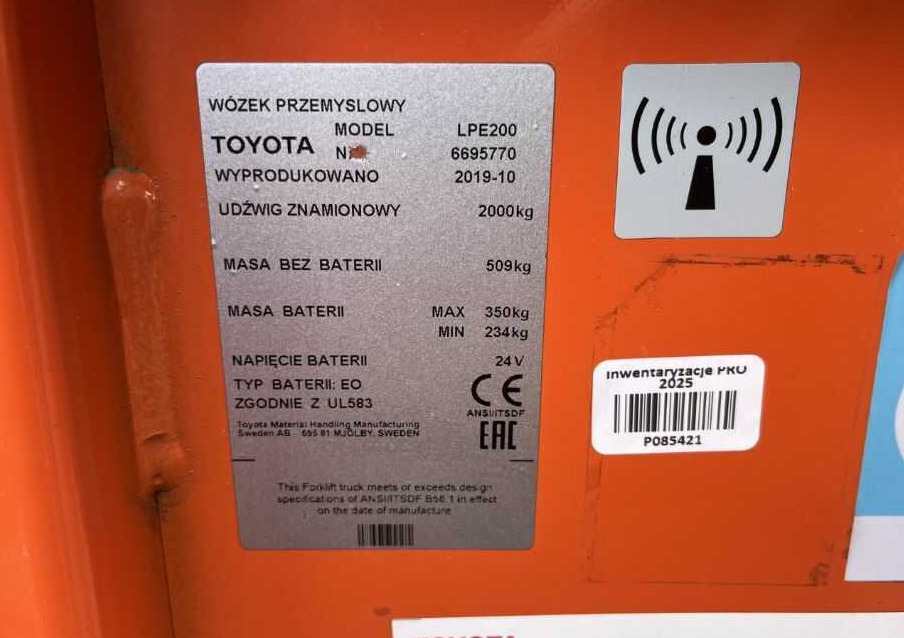 BT LPE200 - משאית משטחים: תמונה 4 BT LPE200 - משאית משטחים: תמונה 4
