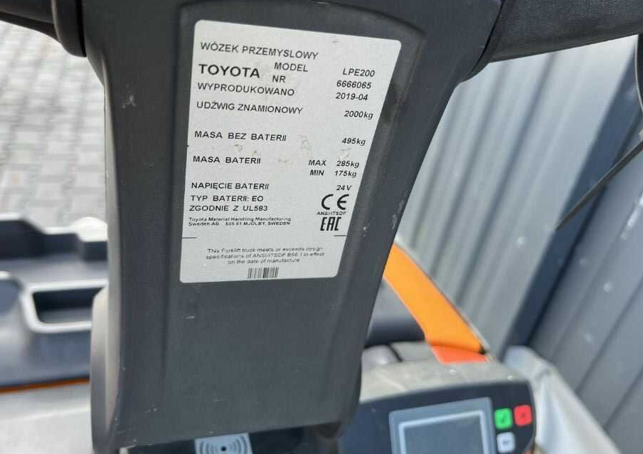 BT LPE200 - משאית משטחים: תמונה 4 BT LPE200 - משאית משטחים: תמונה 4