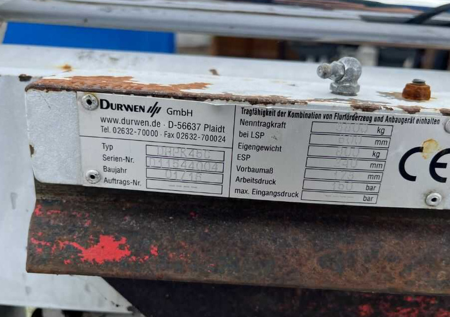 Durwen DRPK45C - מזלגות עבור מלגזה: תמונה 5 Durwen DRPK45C - מזלגות עבור מלגזה: תמונה 5