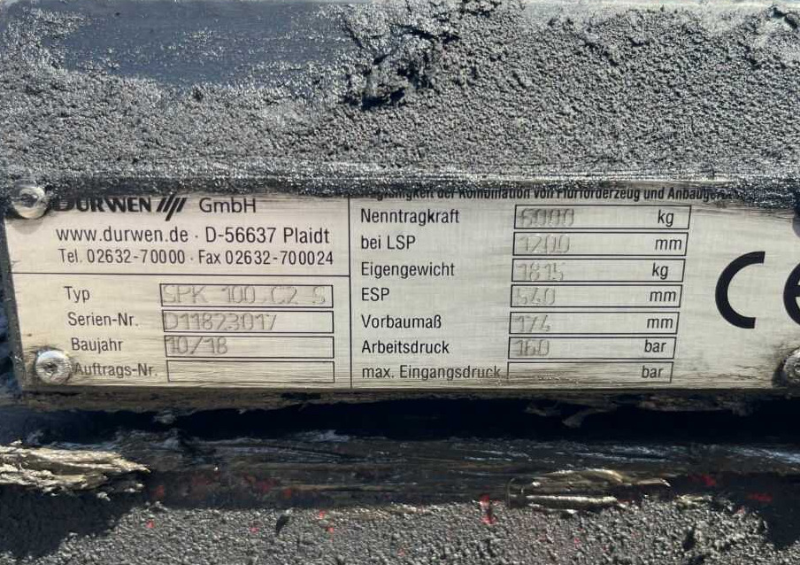 Durwen SPK100 C2S - מזלגות עבור מלגזה: תמונה 2 Durwen SPK100 C2S - מזלגות עבור מלגזה: תמונה 2