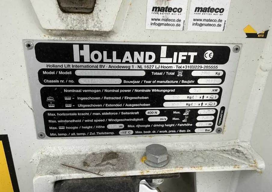 Holland-Lift ECOSTAR HL-11812 - מעלית מספריים: תמונה 4 Holland-Lift ECOSTAR HL-11812 - מעלית מספריים: תמונה 4